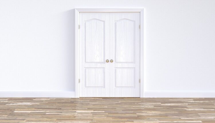 En stängd dörr