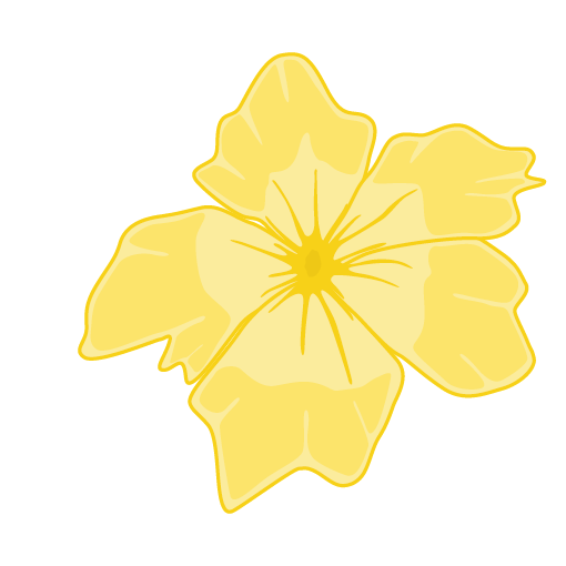 Endometriosföreningens logga - gul blomma