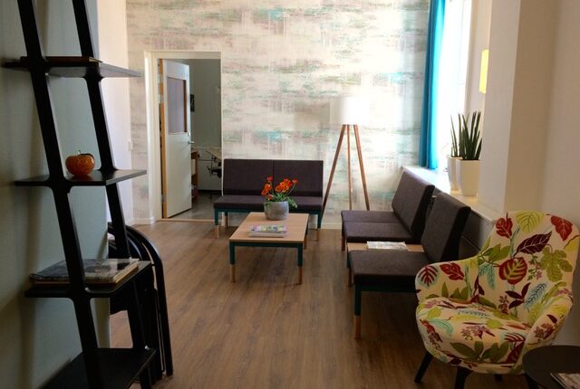 Väntrum på Carl von Linnékliniken i Uppsala