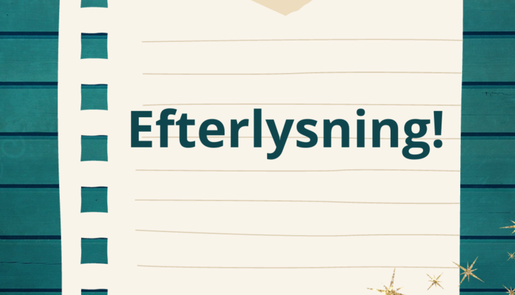 En lapp med texten efterlysning efterlysning för studie om icke biomedicinska behandlingsmetoder